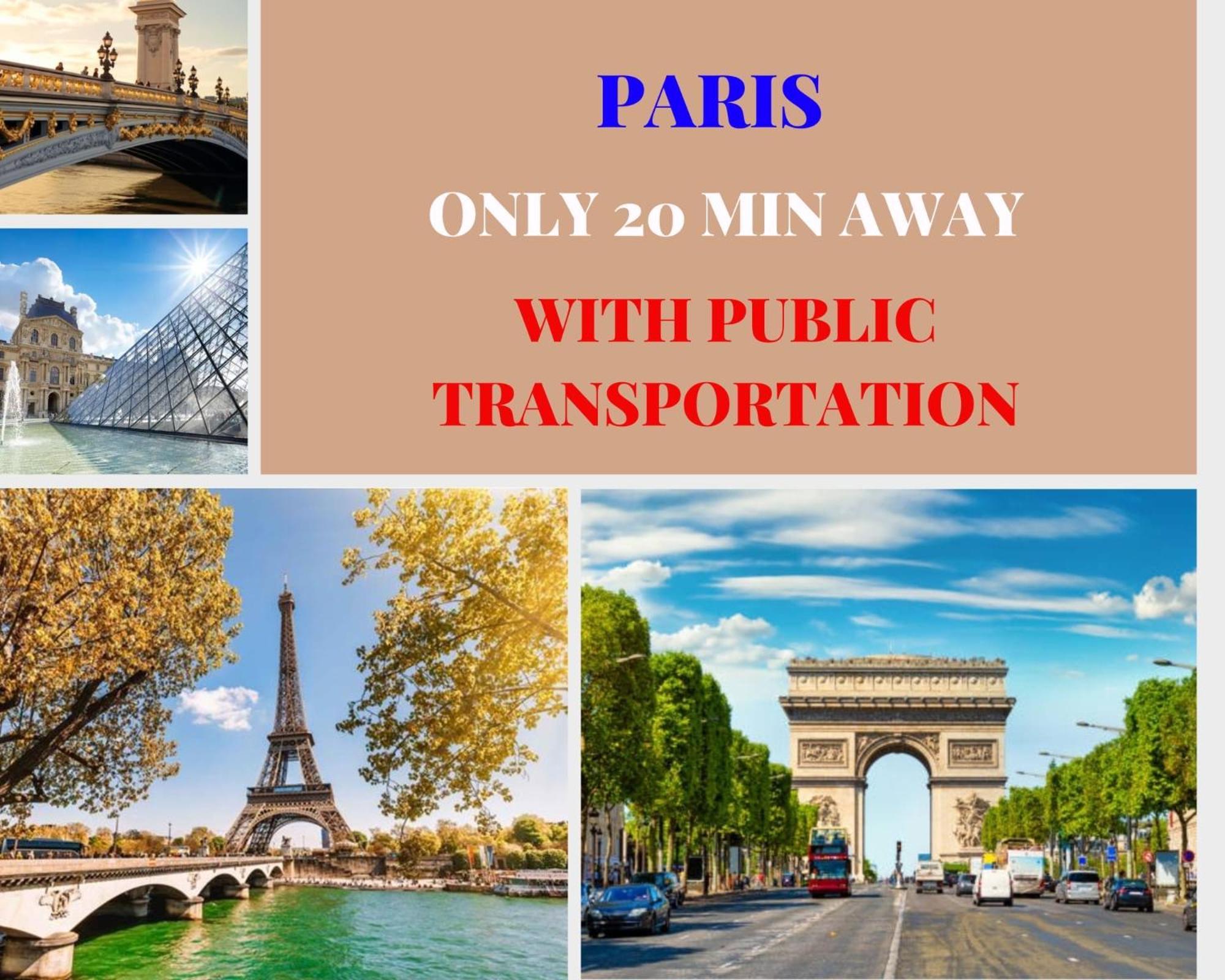 L'Eiffel - Self Checking, 20Min From Paris Apartment Drancy Exterior photo